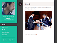 Tablet Screenshot of abhimanyujha.com